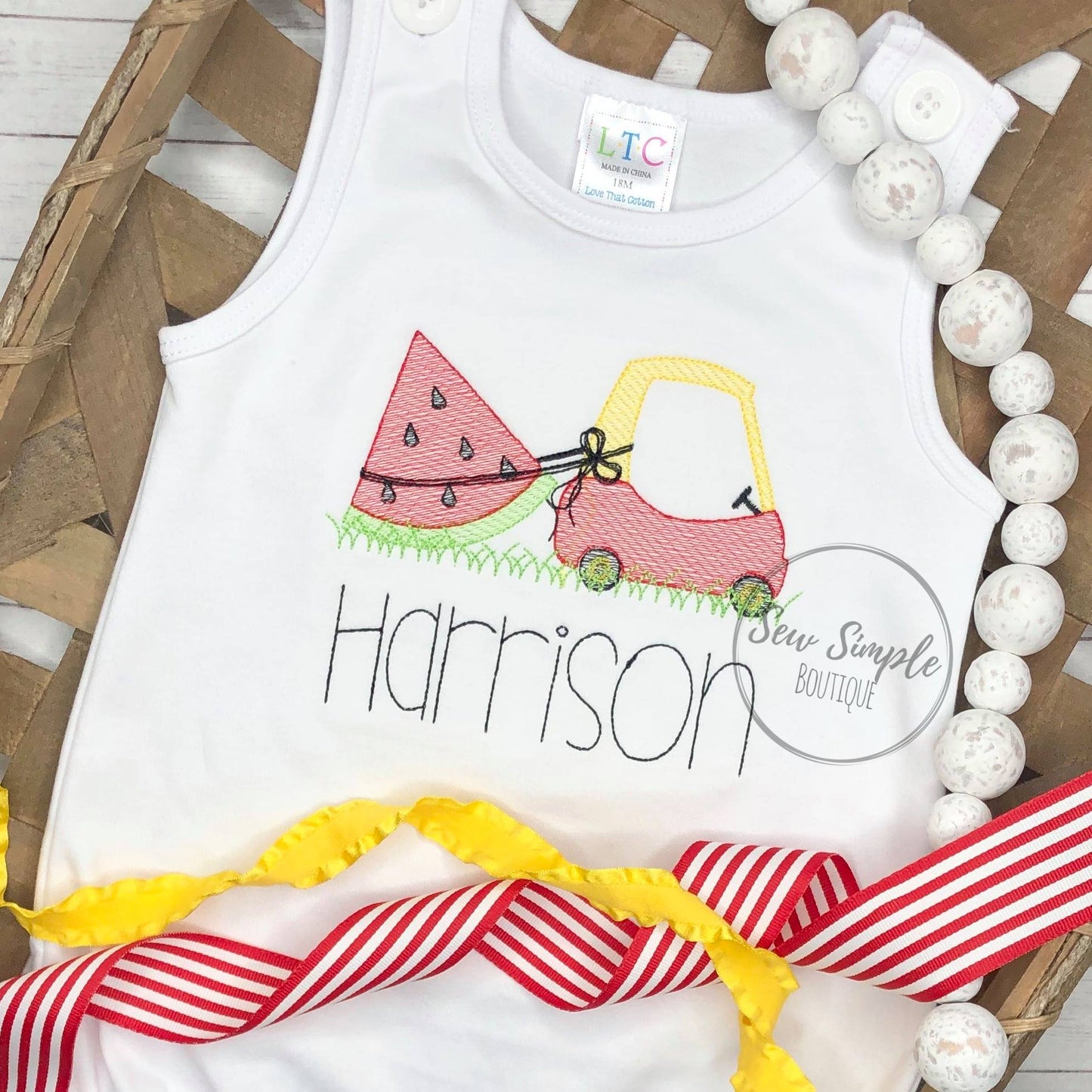 SKETCH WATERMELON COZY COUPE