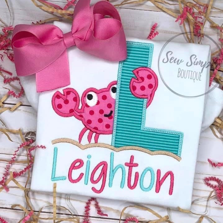 CRAB WITH LETTER