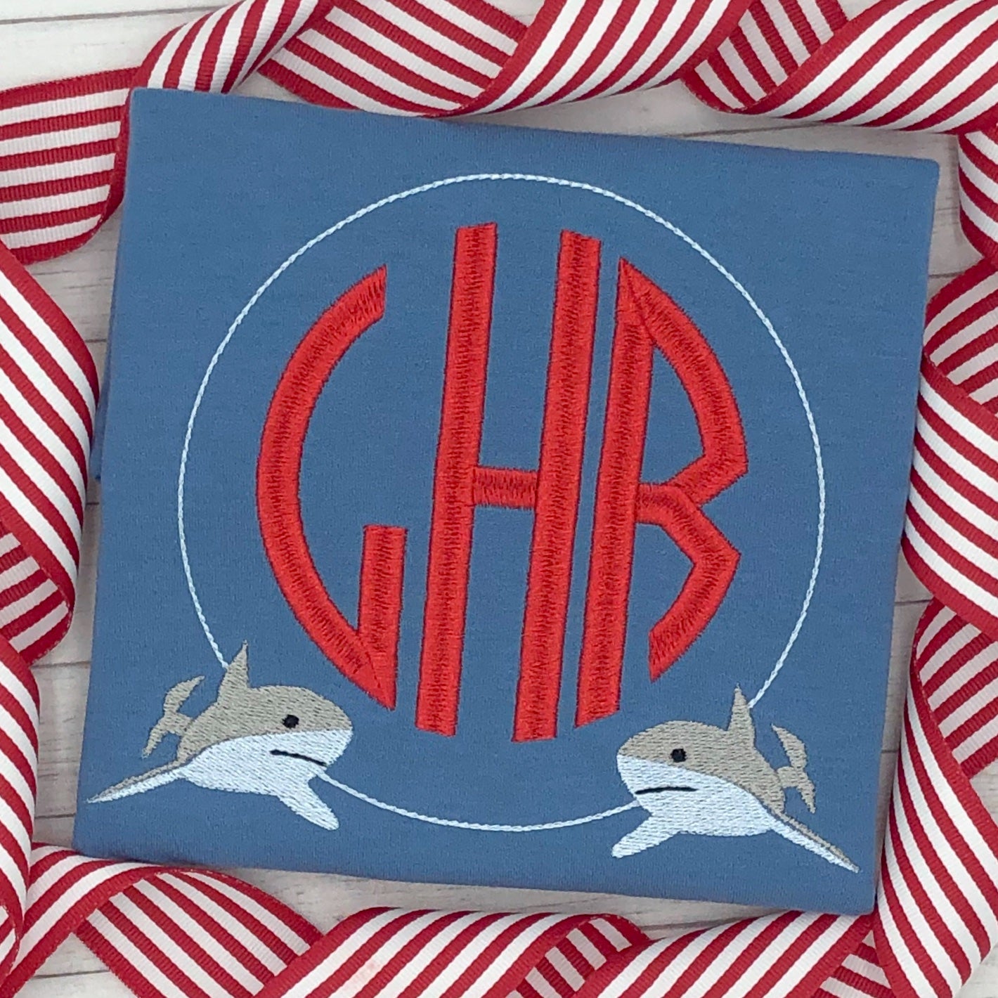 SHARK MONOGRAM FRAME