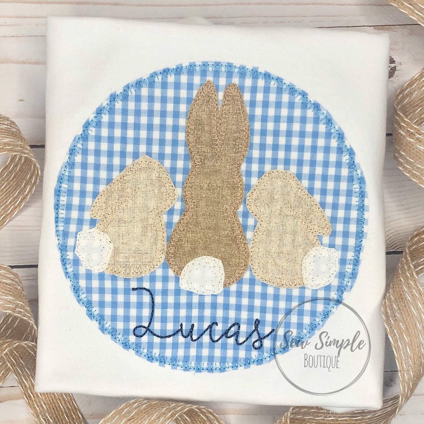 BUNNY TRIO IN CIRCLE