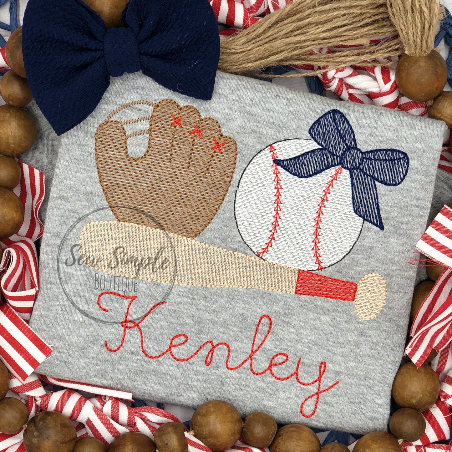 SKETCH GLOVE, BALL, BAT