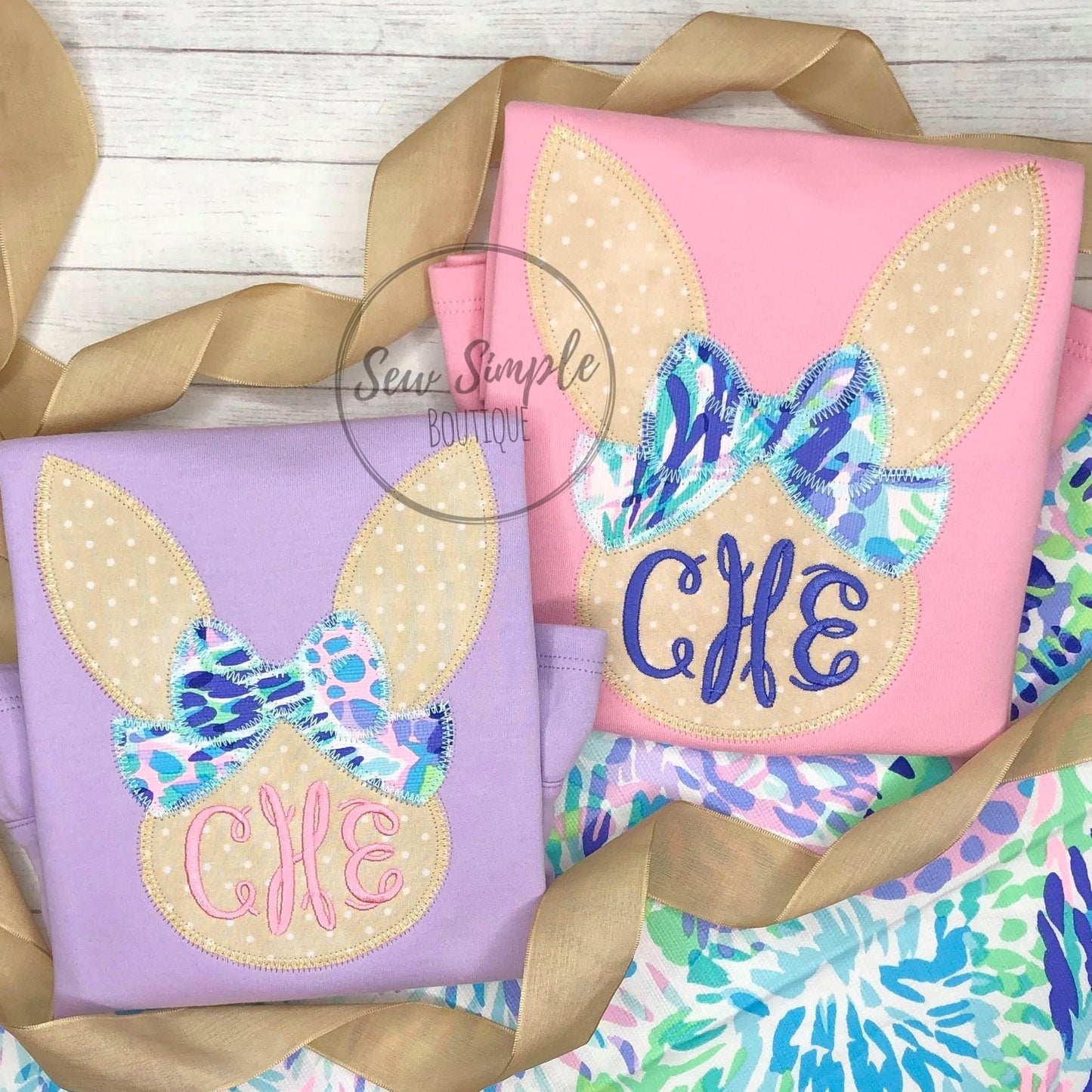 BUNNY BOW MONOGRAM