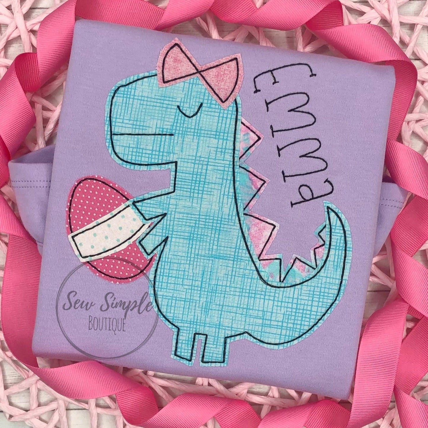 DINO WITH EASTER EGG (WITH OR WITHOUT BOW)