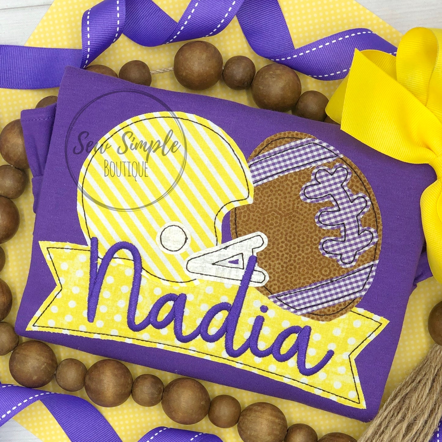 FOOTBALL HELMET BANNER