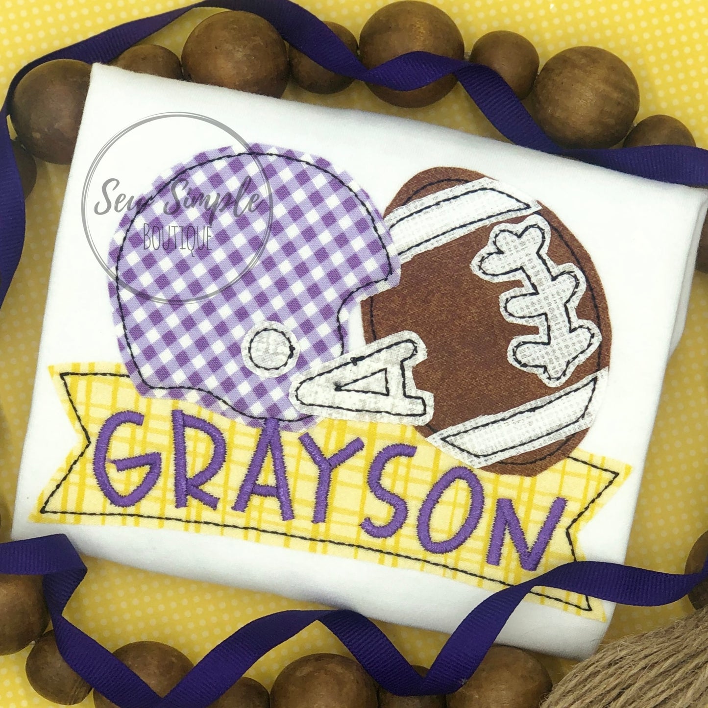 FOOTBALL HELMET BANNER