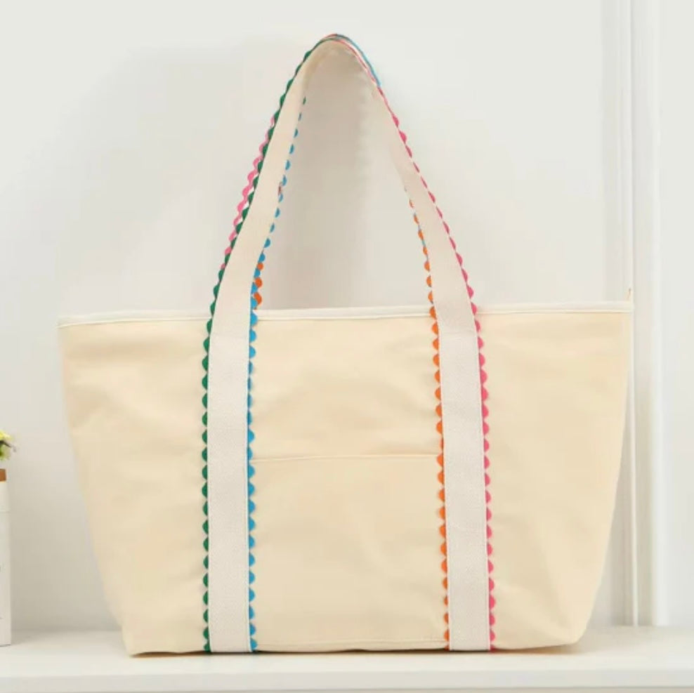 RICRAC CANVAS TOTE