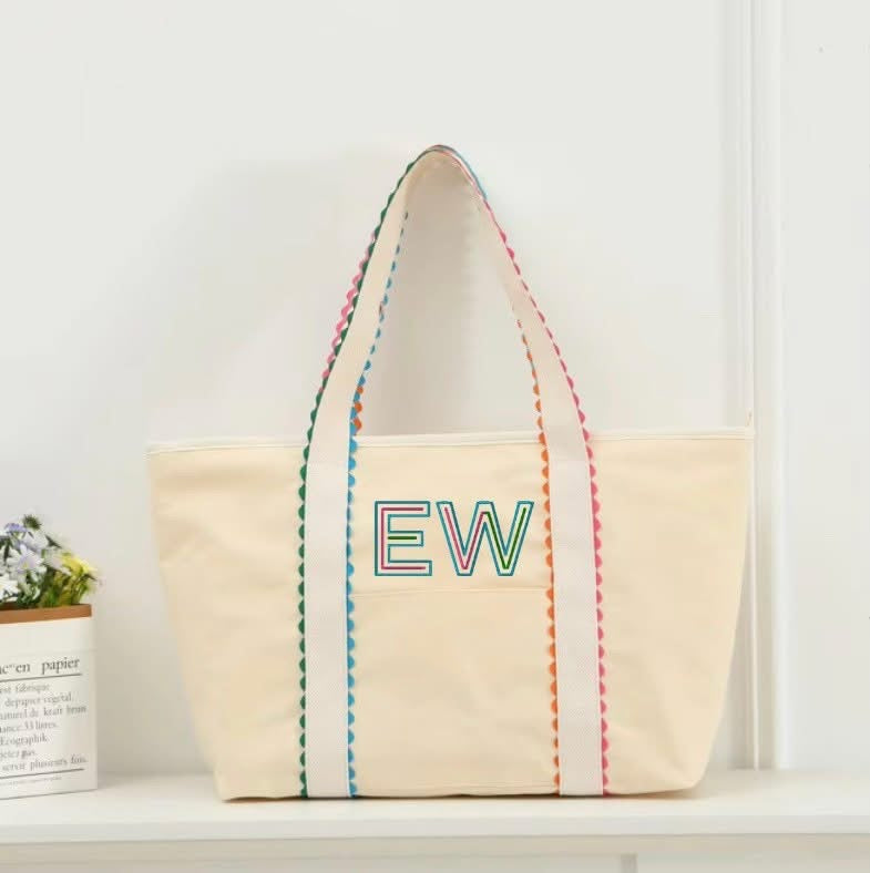 RICRAC CANVAS TOTE