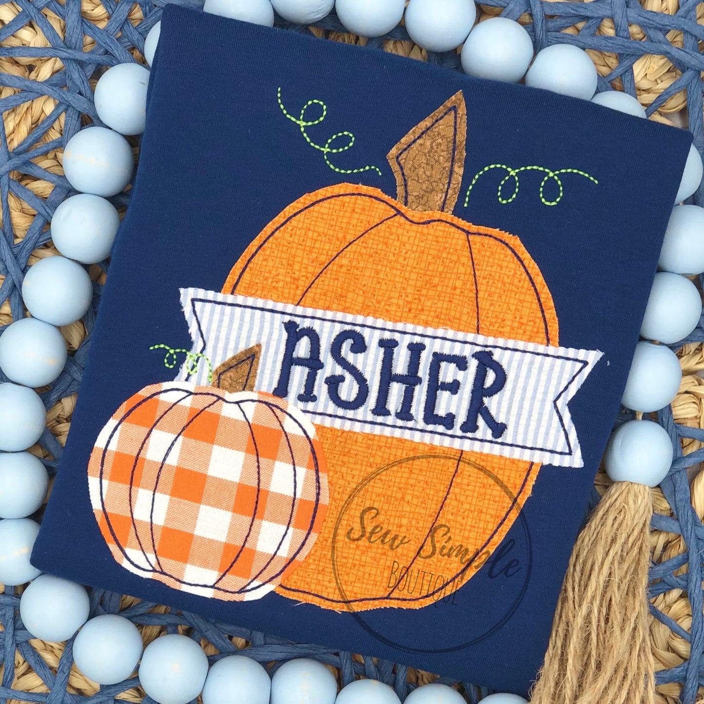DOUBLE PUMPKIN BANNER