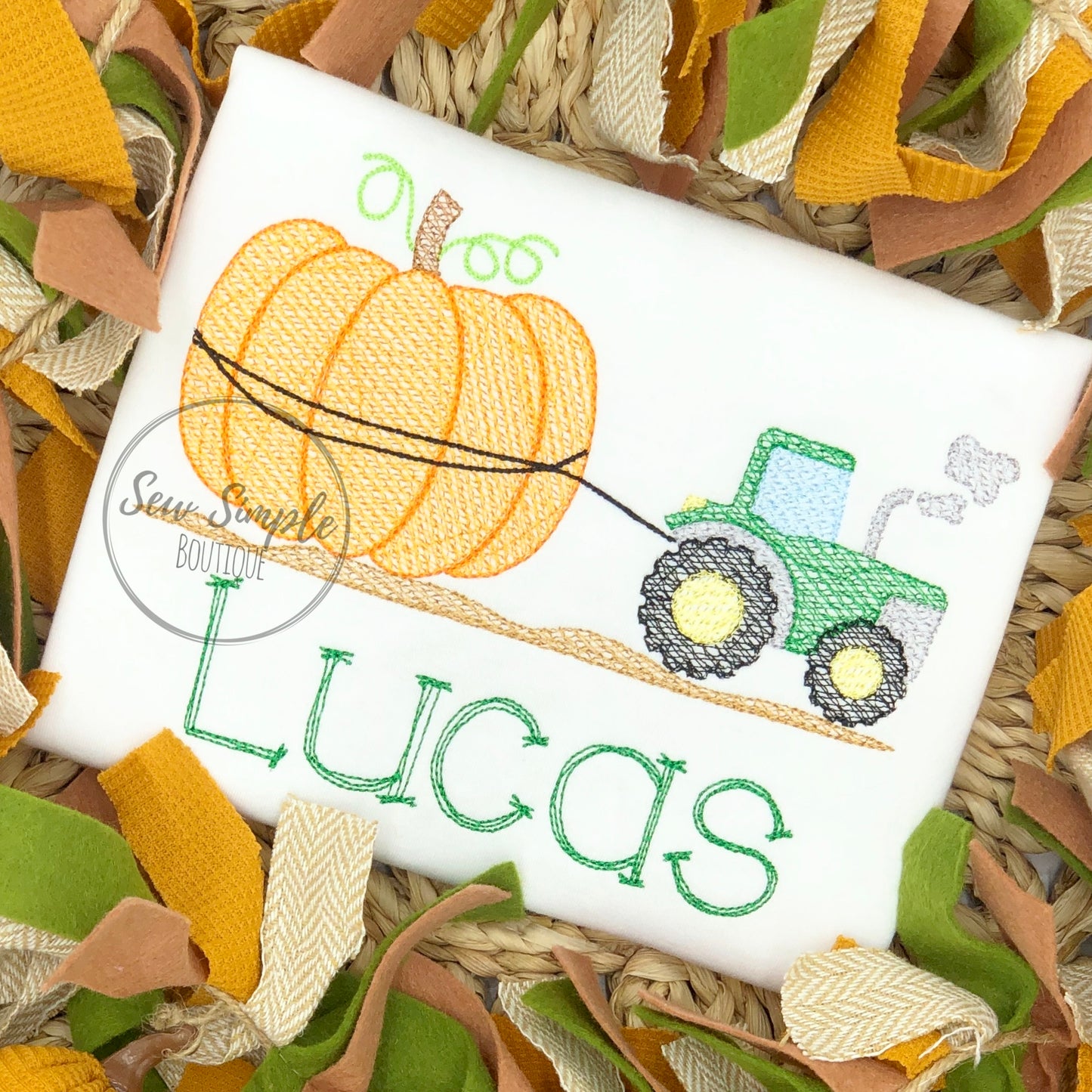 SKETCH PUMPKIN TRACTOR 2