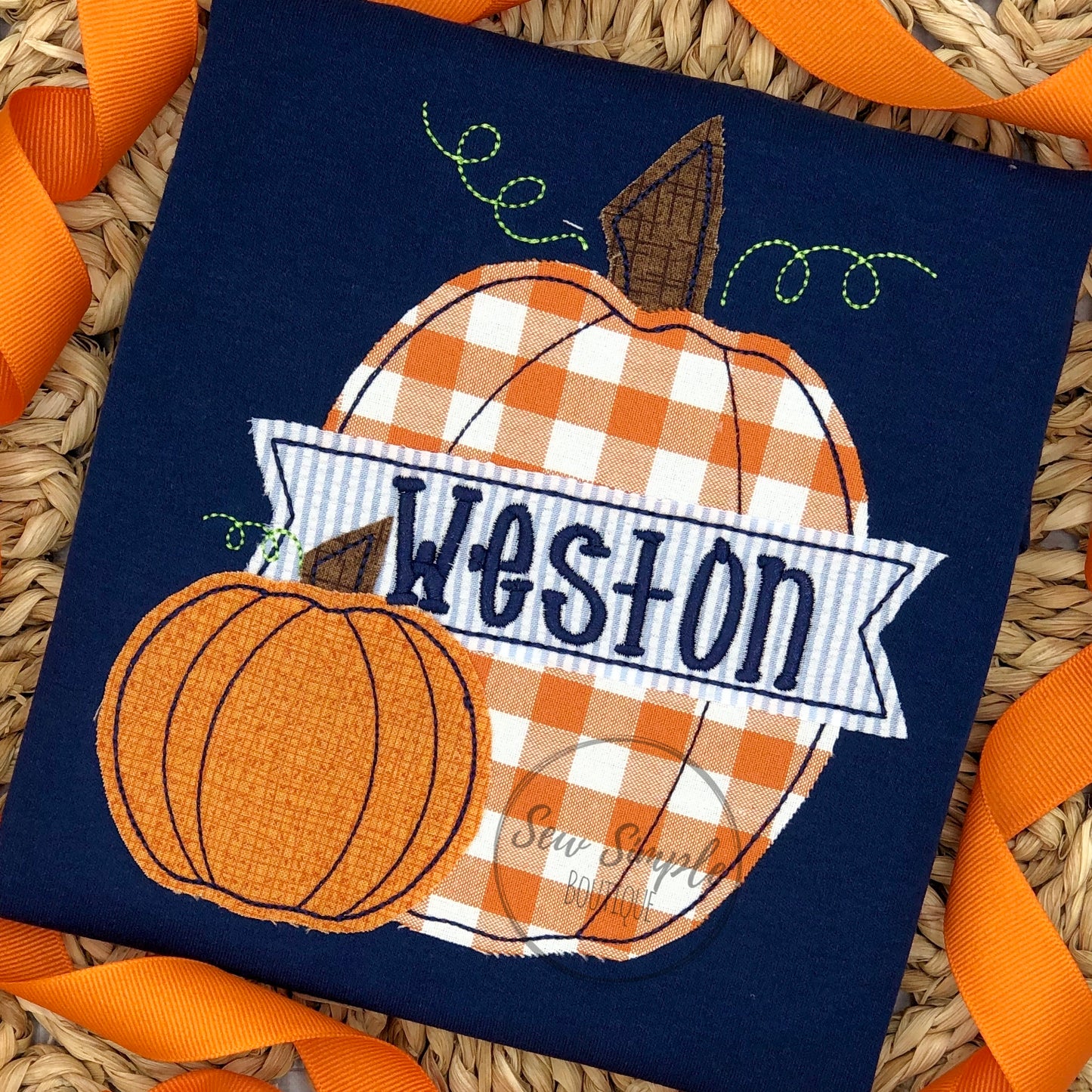 DOUBLE PUMPKIN BANNER