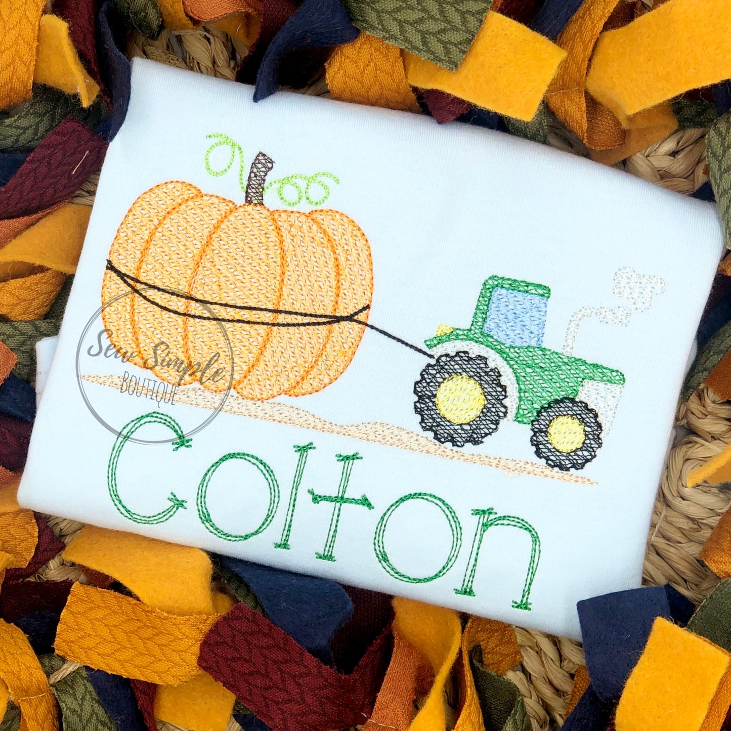 SKETCH PUMPKIN TRACTOR 2