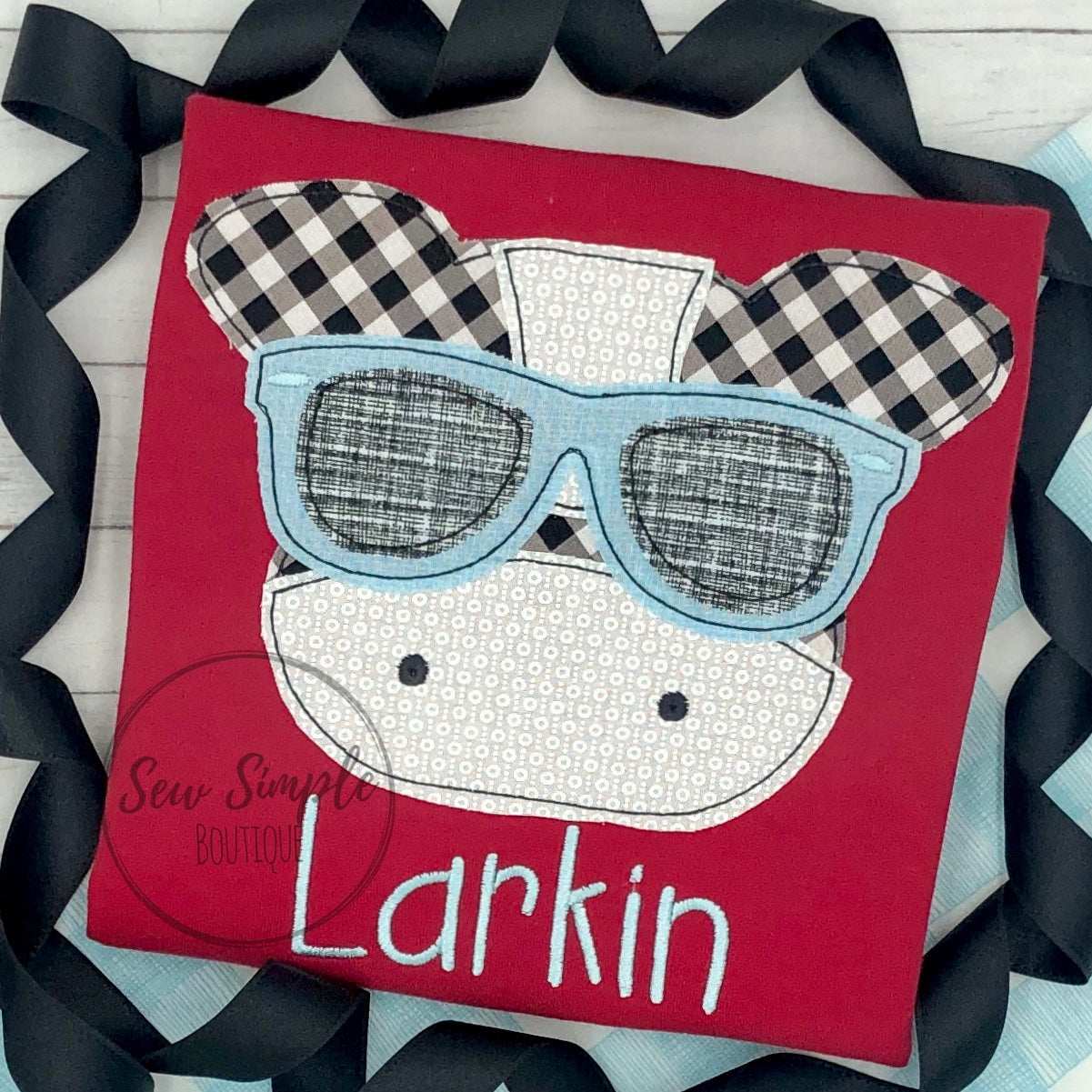 COW WITH SUN GLASSES