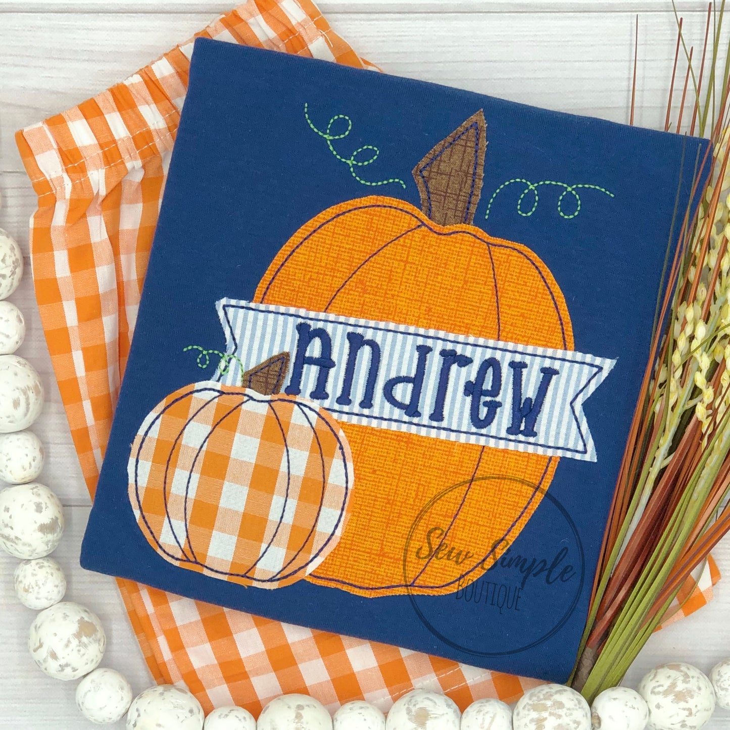 DOUBLE PUMPKIN BANNER