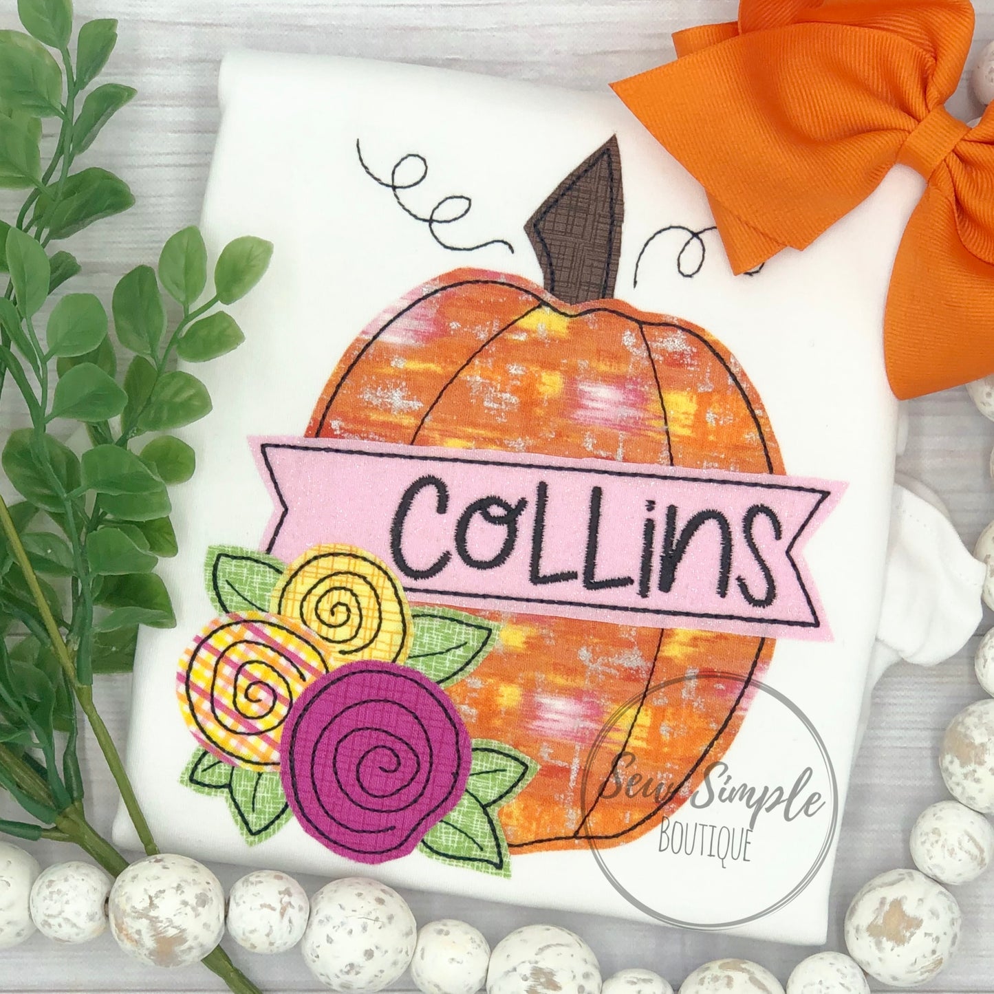 FLORAL PUMPKIN 1