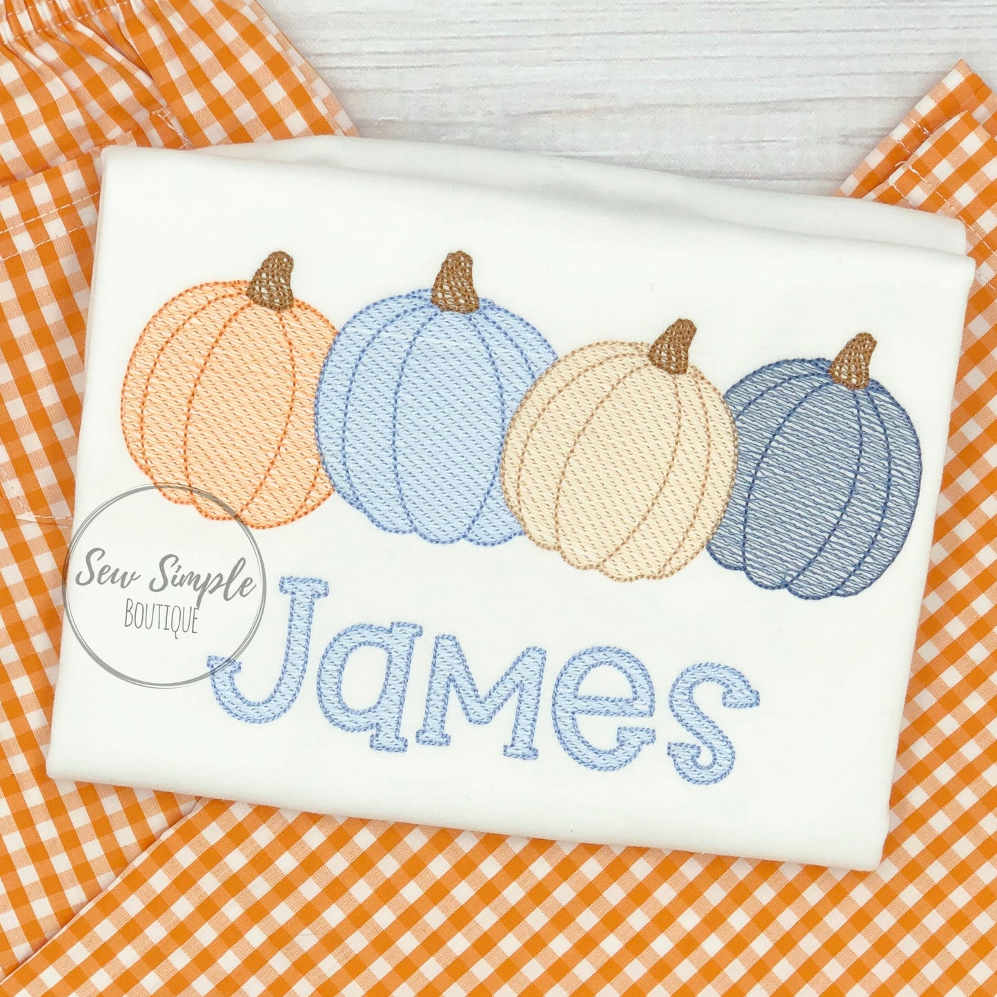 FOUR PUMPKINS SKETCH