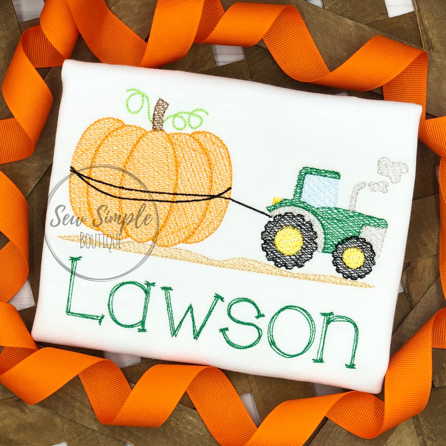 SKETCH PUMPKIN TRACTOR 2