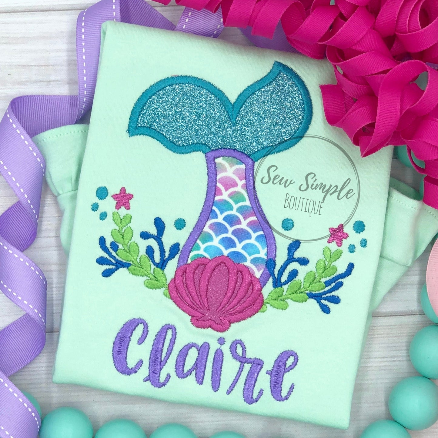 MONOGRAM MERMAID TAIL