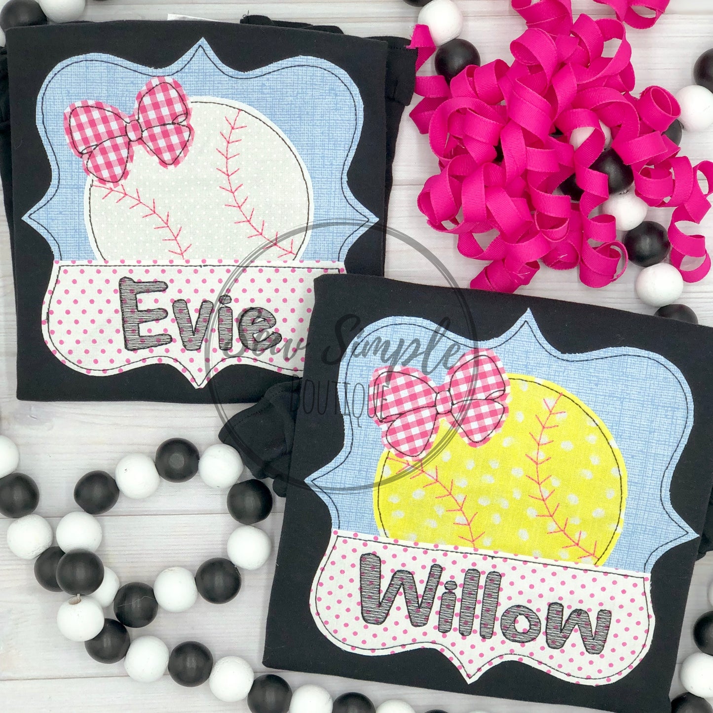BASEBALL BOW SPLIT FUNKY FRAME