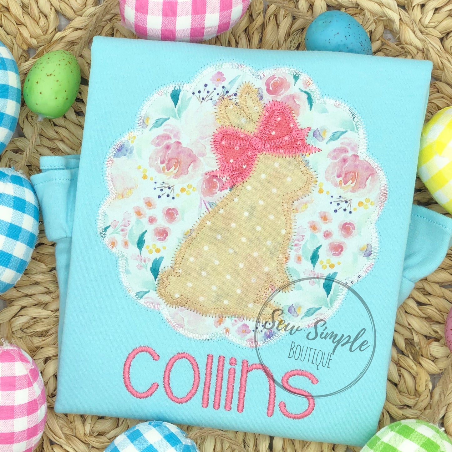 SCALLOP CIRCLE BUNNY