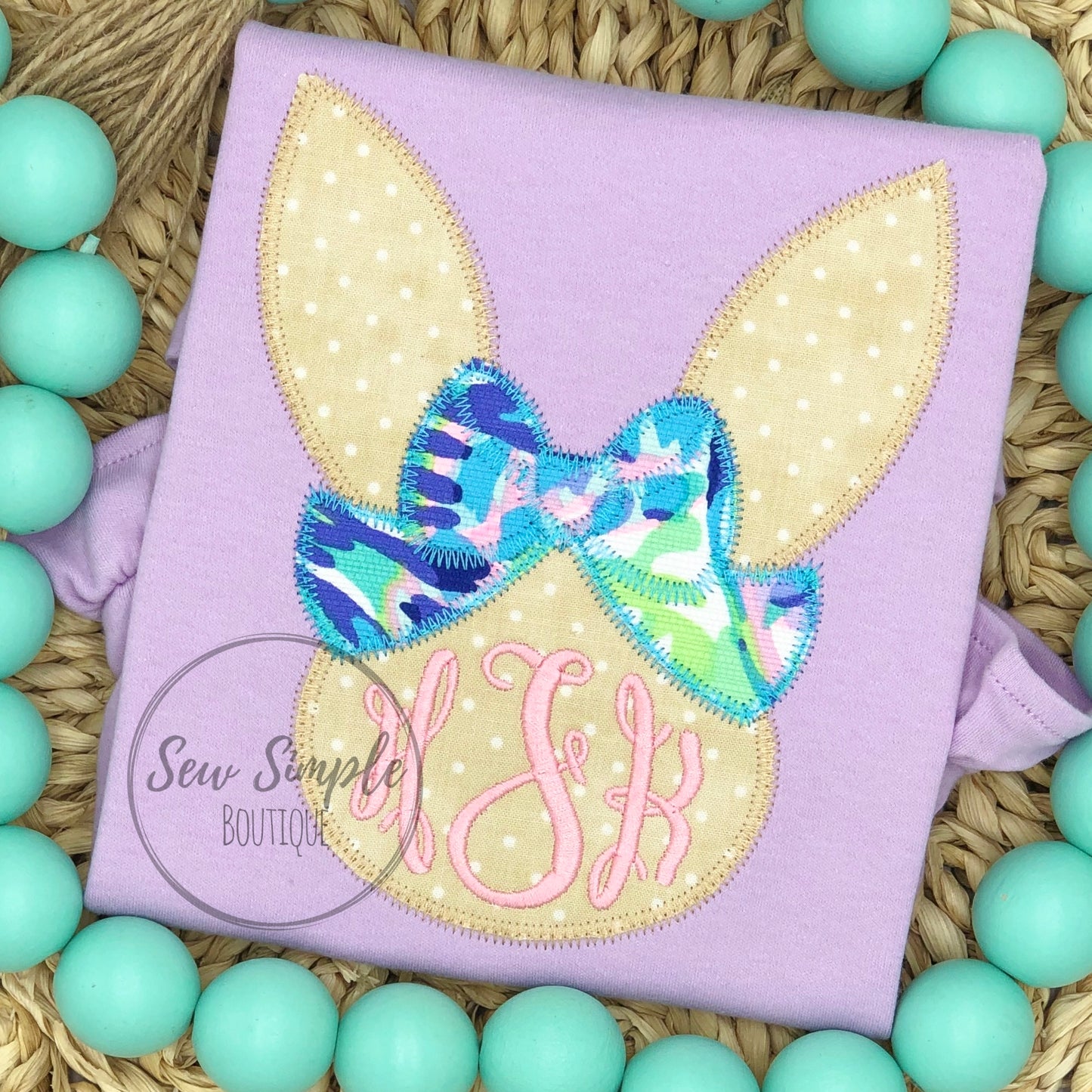 BUNNY BOW MONOGRAM