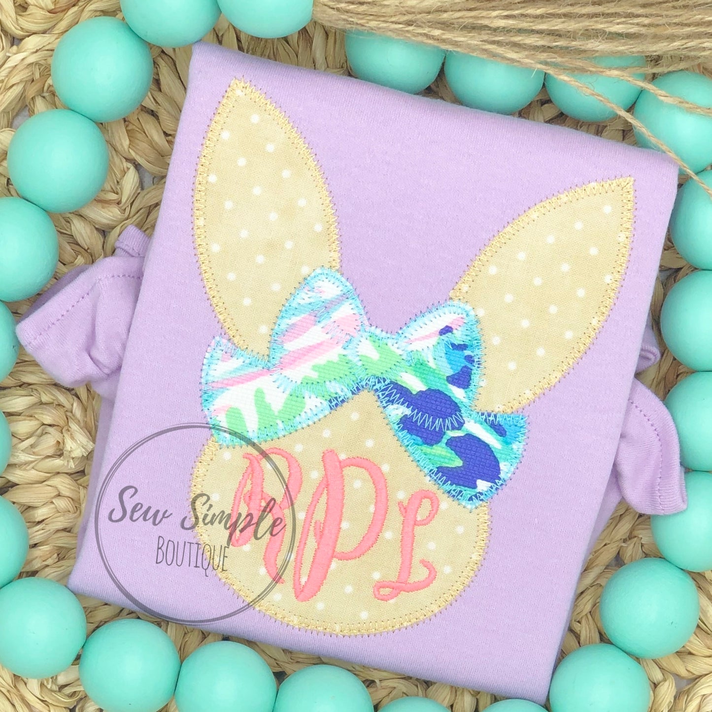 BUNNY BOW MONOGRAM