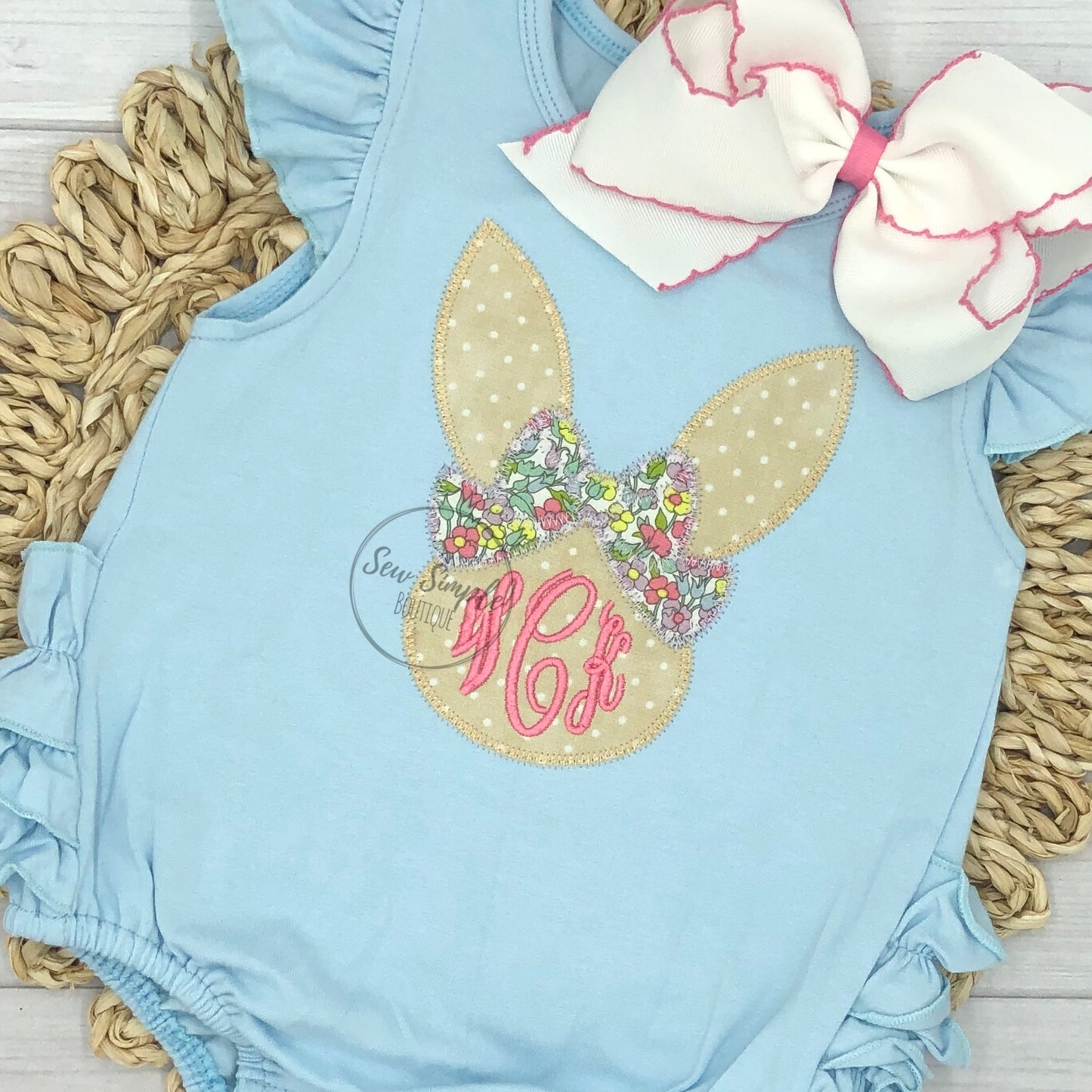 BUNNY BOW MONOGRAM