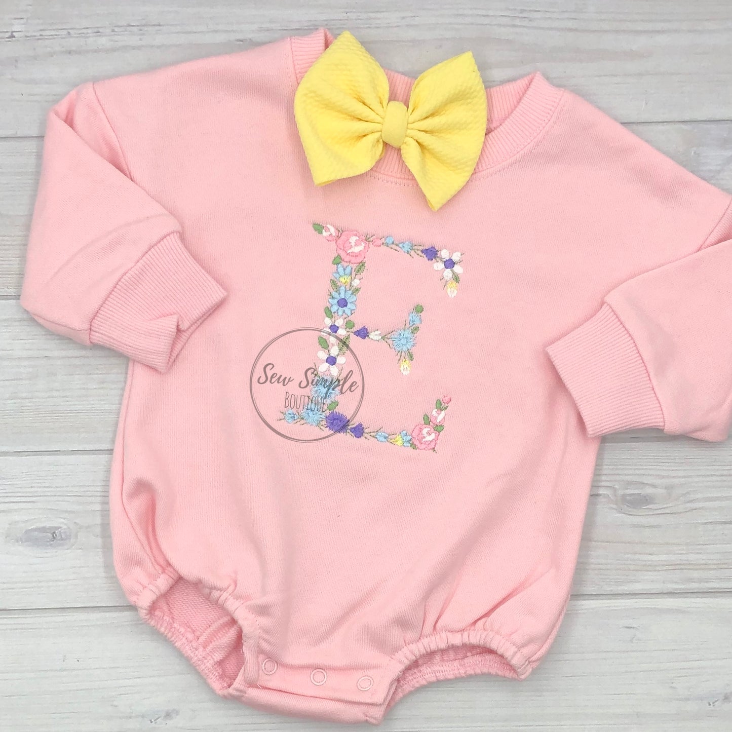 FLORAL EMBROIDERED LETTER