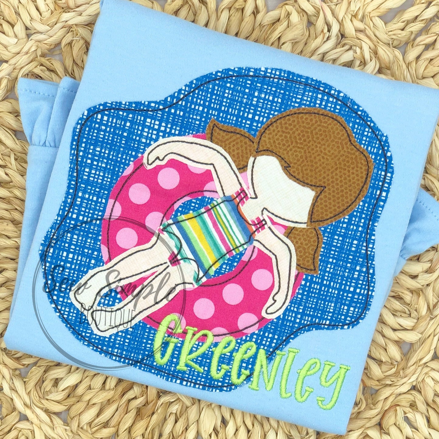 GIRL IN POOL FLOAT