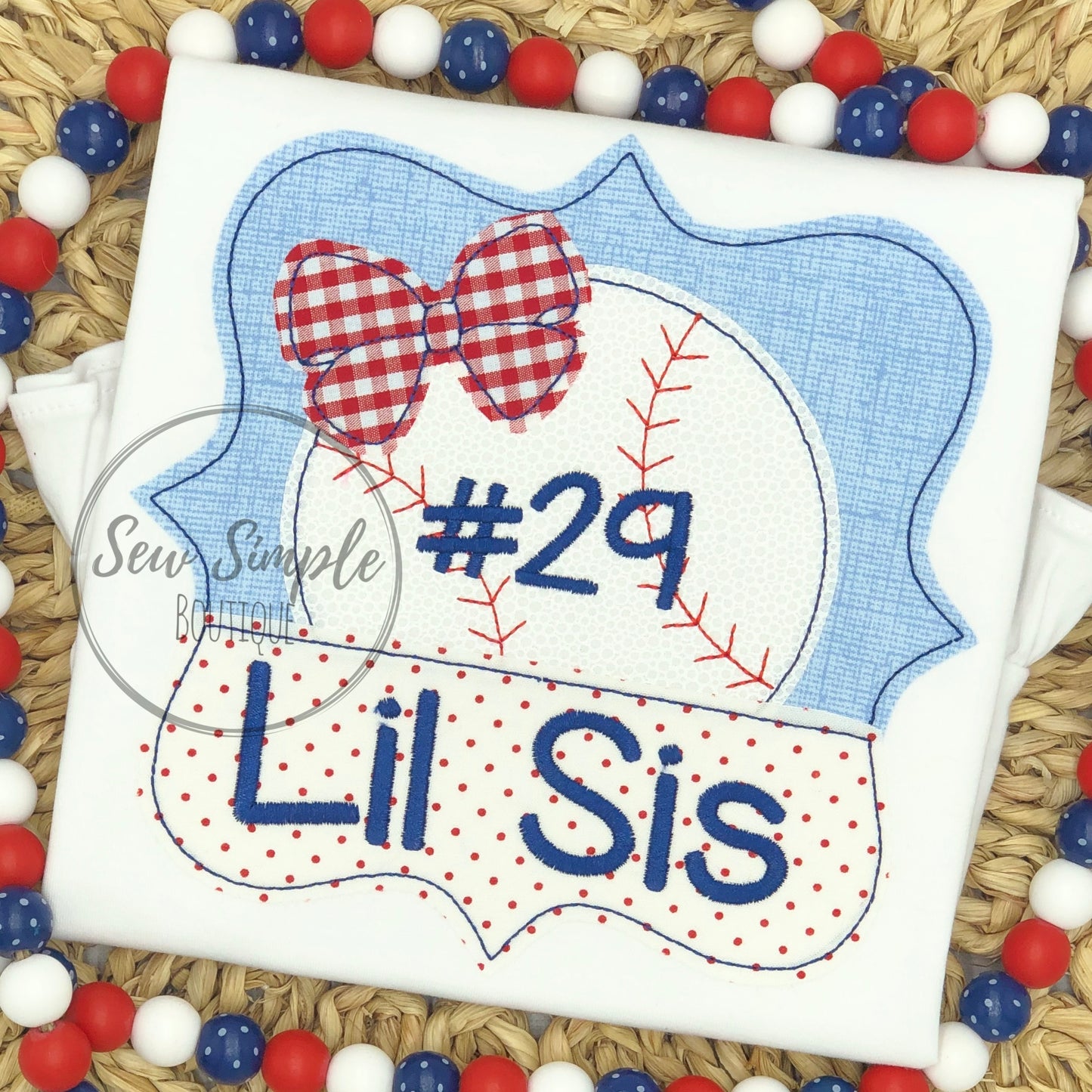 BASEBALL BOW SPLIT FUNKY FRAME