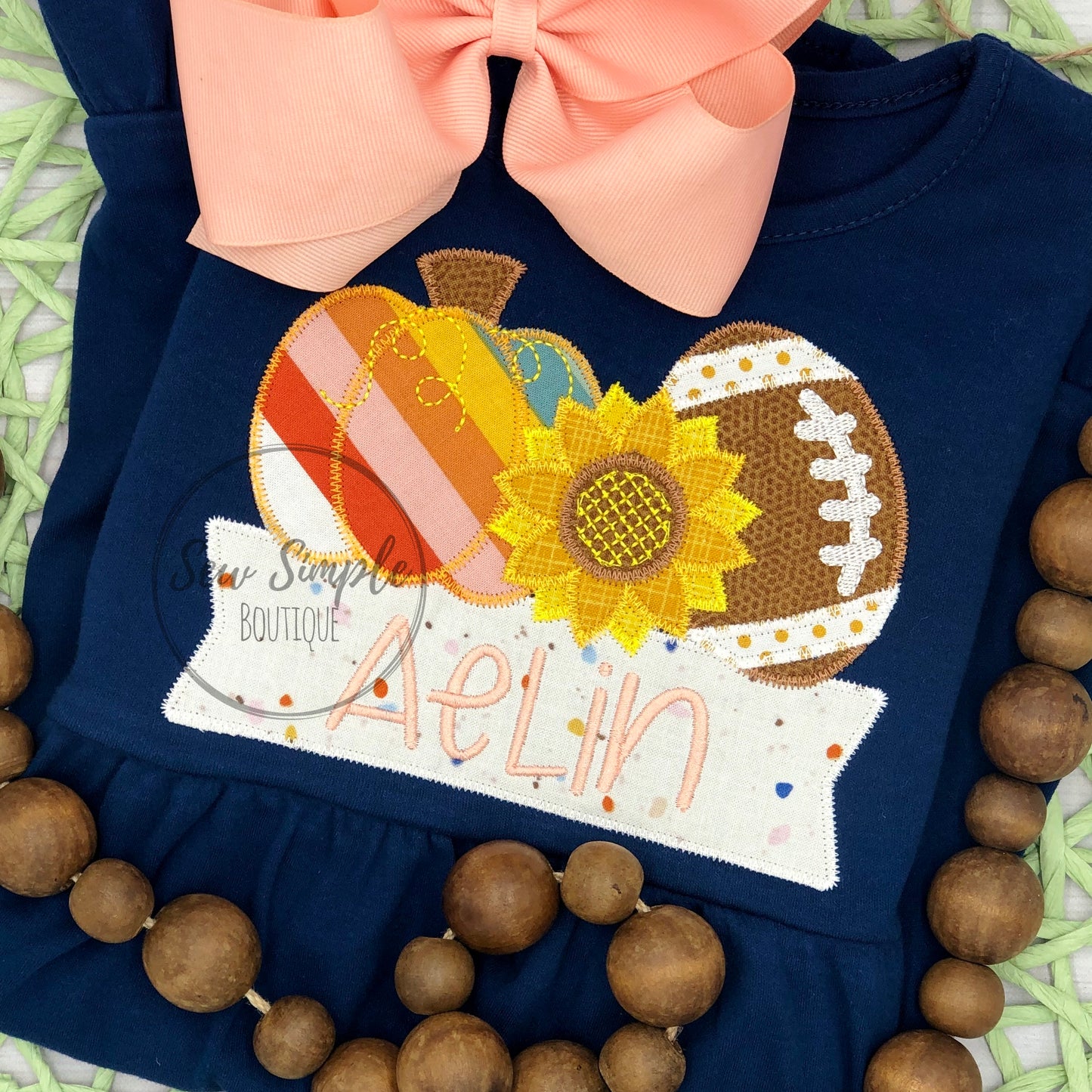 PUMPKIN, SUNFLOWER, FOOTBALL BANNER