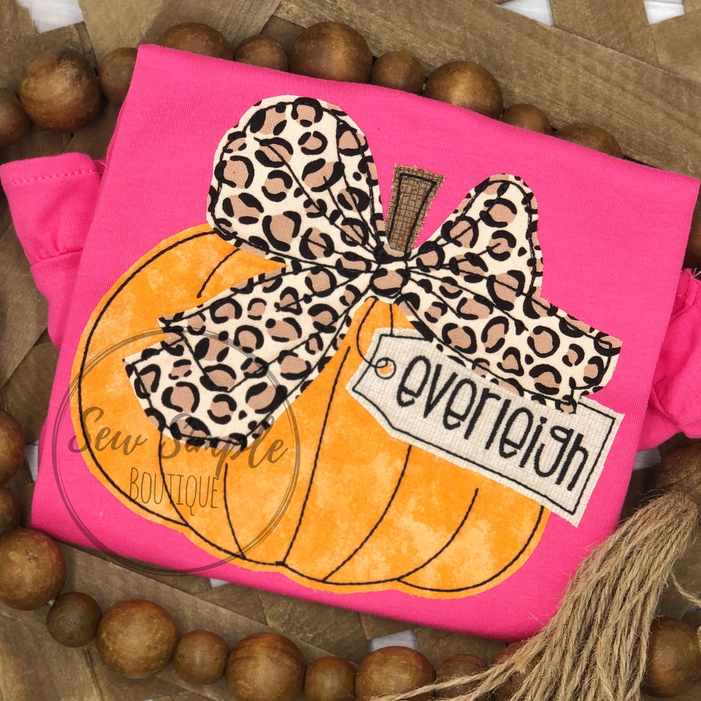 BIG BOW PUMPKIN WITH TAG