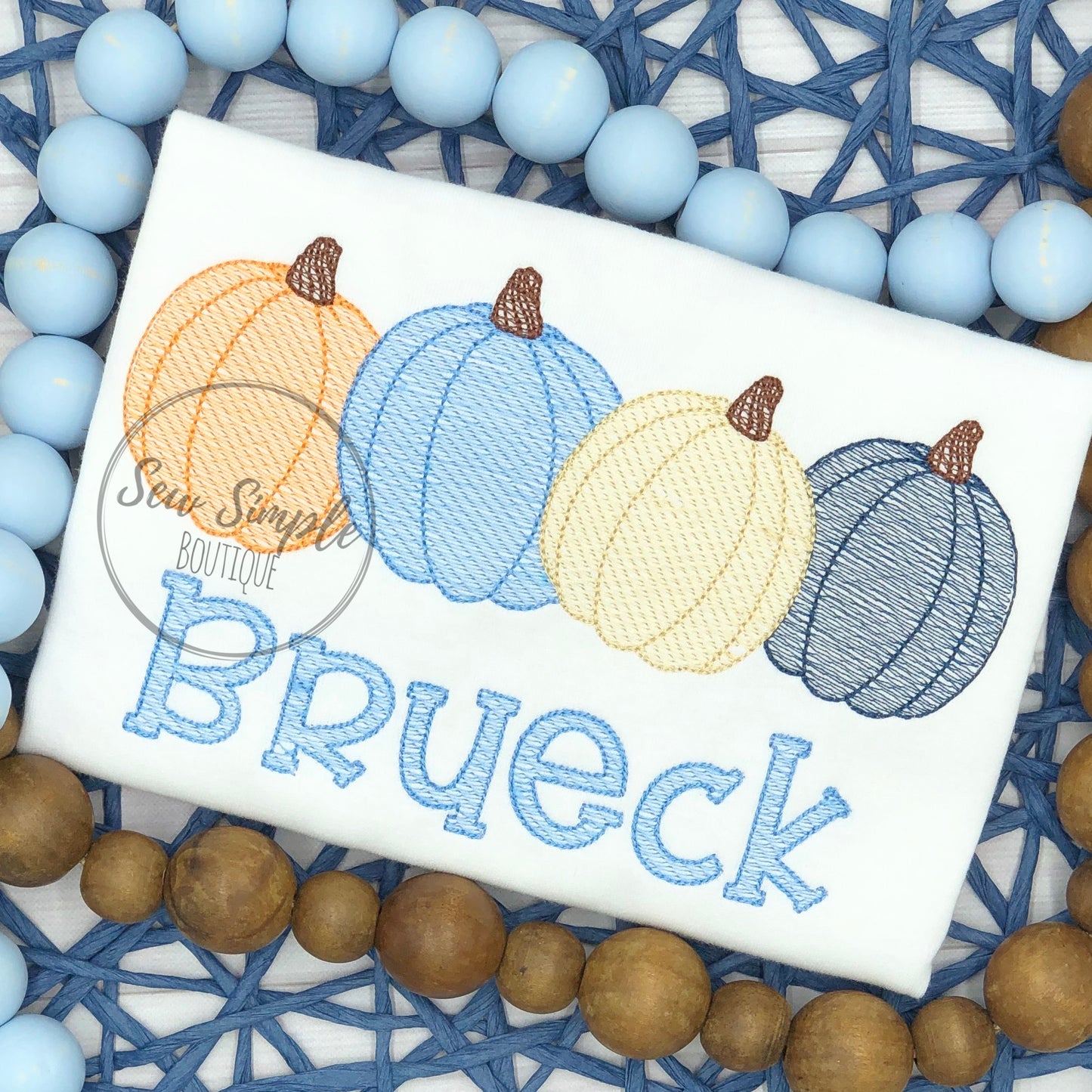 FOUR PUMPKINS SKETCH