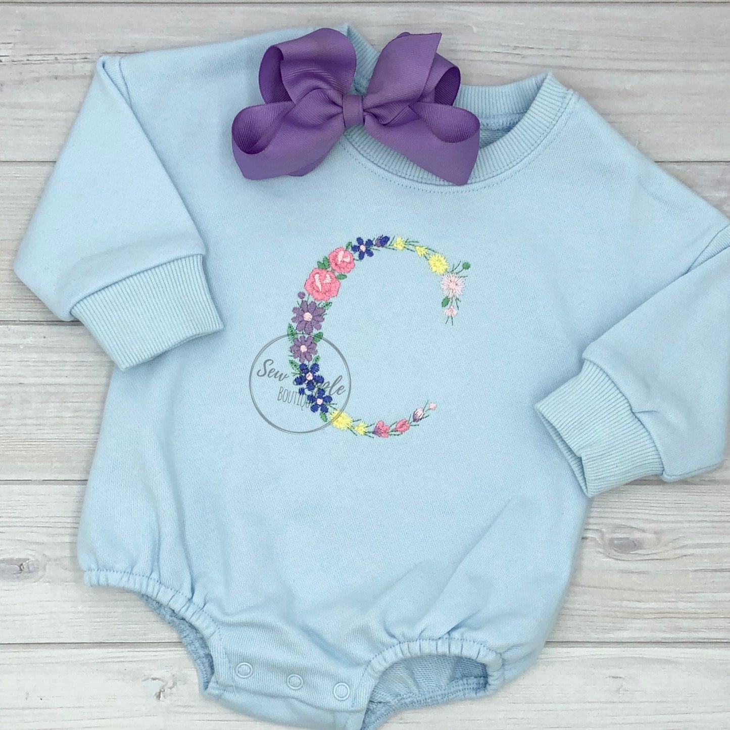 FLORAL EMBROIDERED LETTER