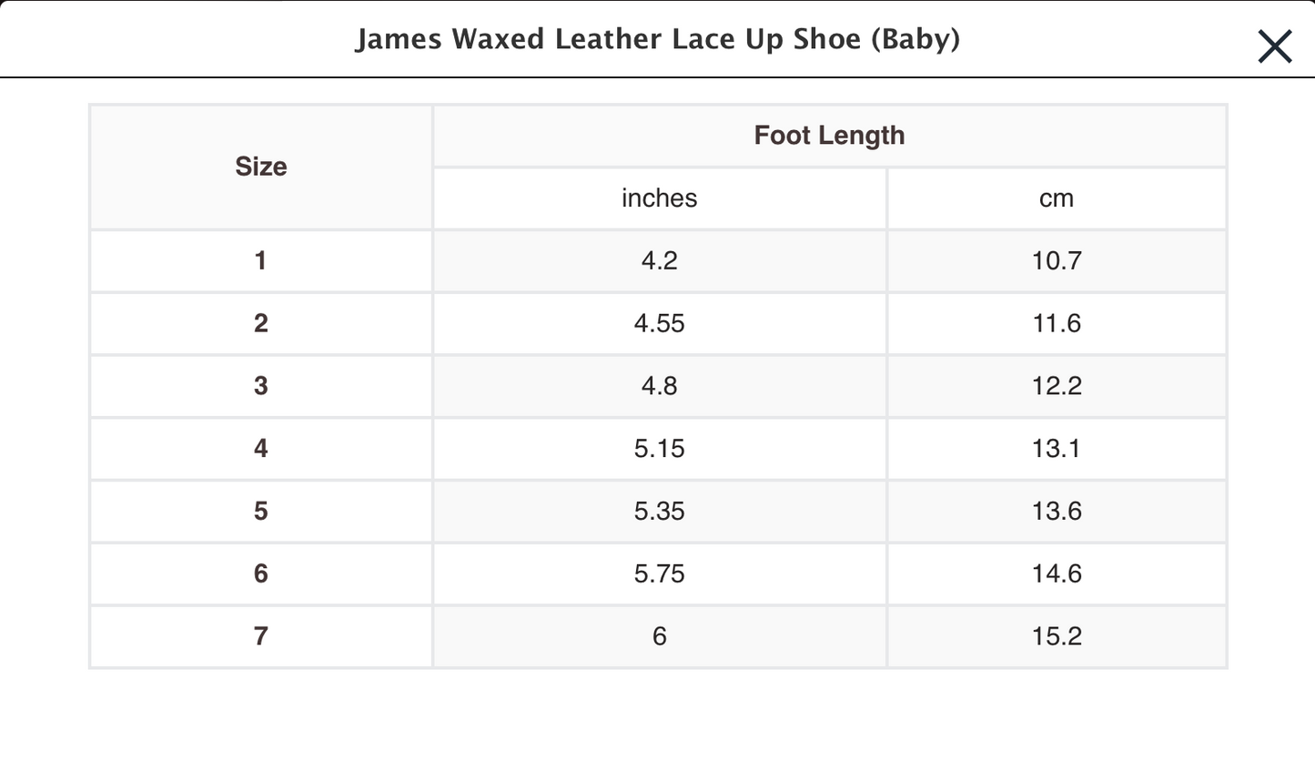 JAMES LACE UP SHOE (BABY/TODDLER)