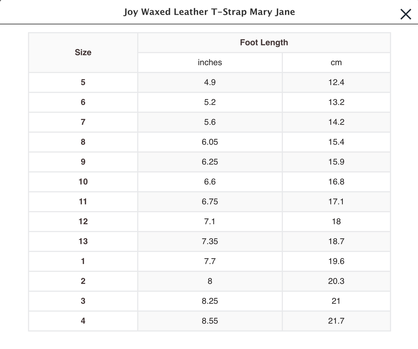 JOY STITCH DOWN MARY JANE (TODDLER/KID)