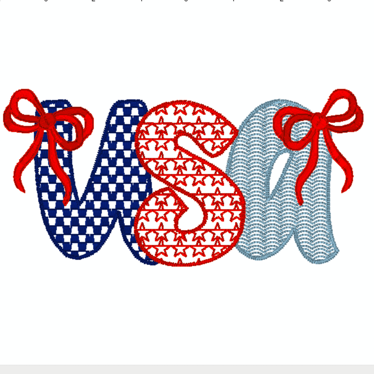 SKETCH USA W/ BOWS