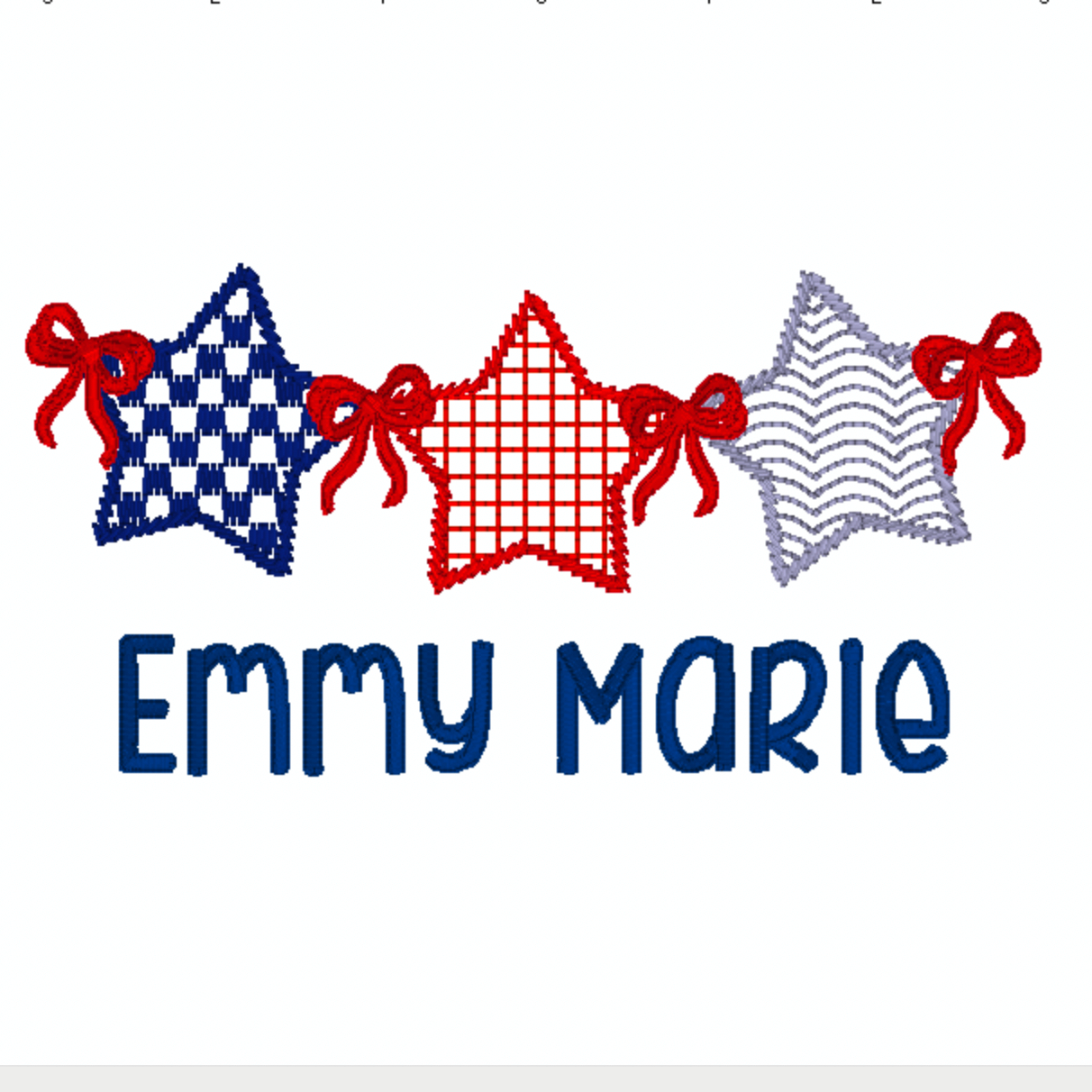 SKETCH STAR BUNTING