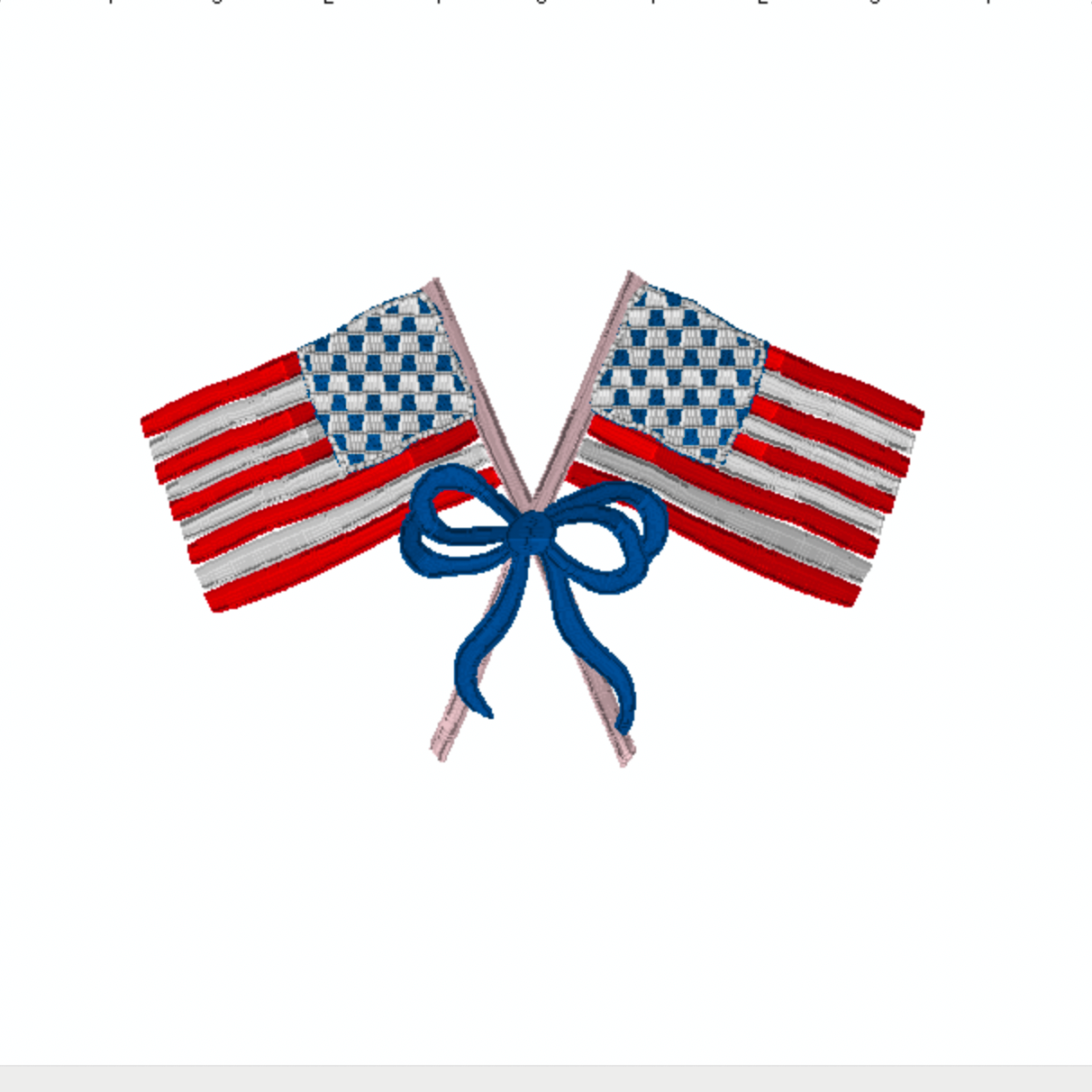 DOUBLE FLAGS W/ BOWS