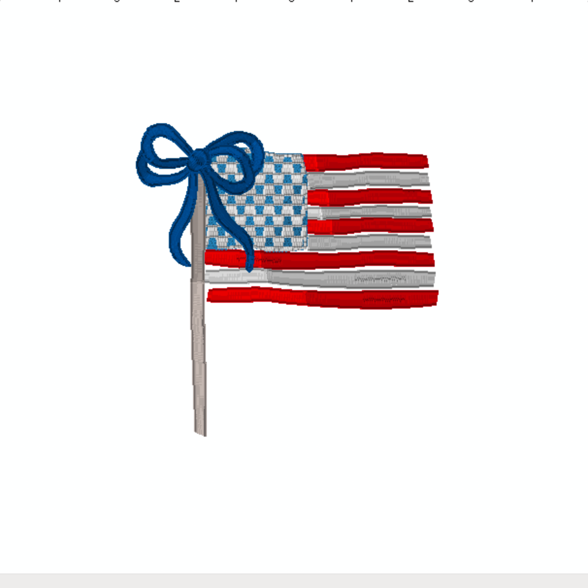 FLAG W/ BOW