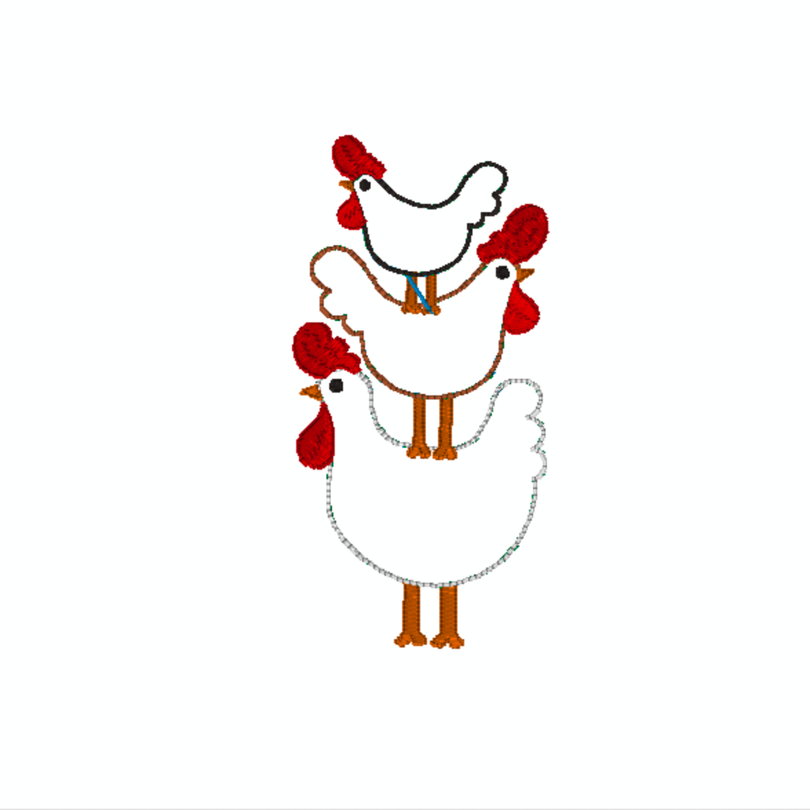 STACKED CHICKENS