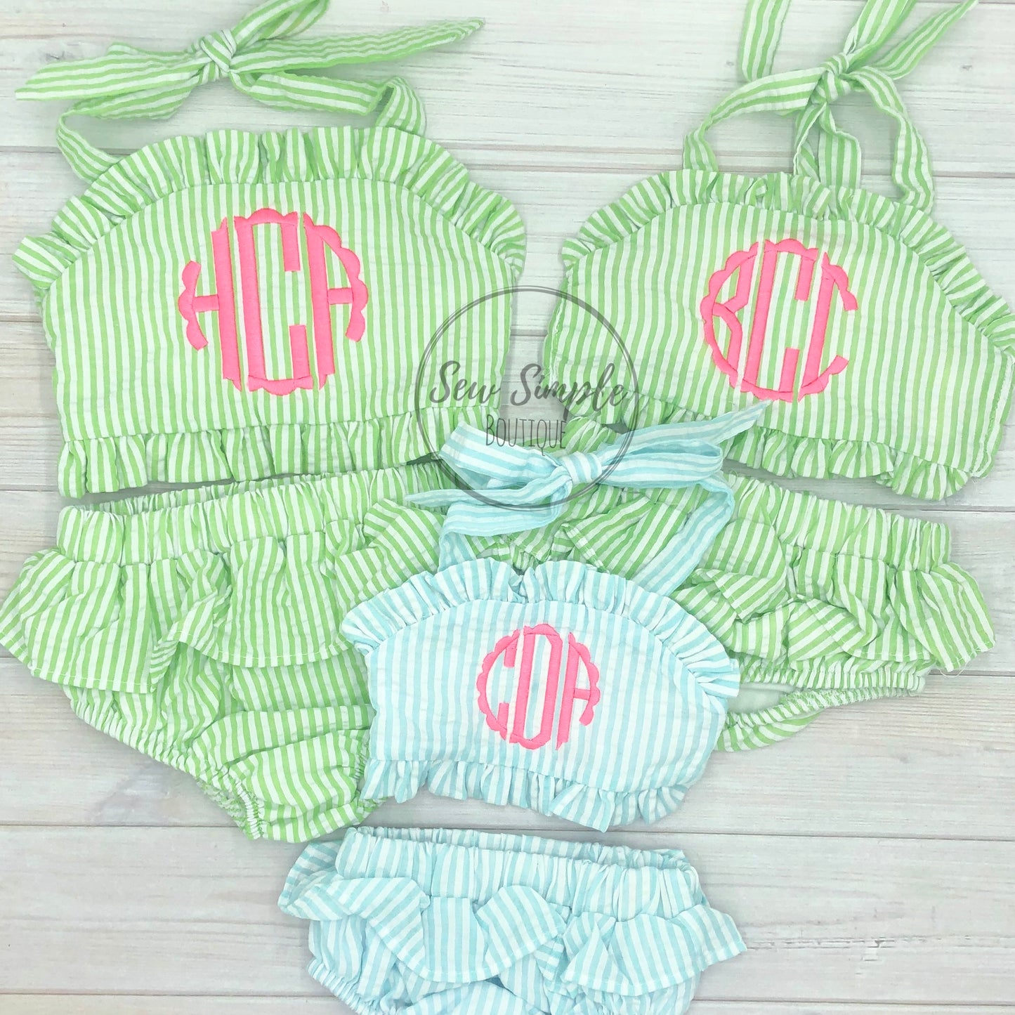RUFFLE 2 PIECE - 5 COLORS!
