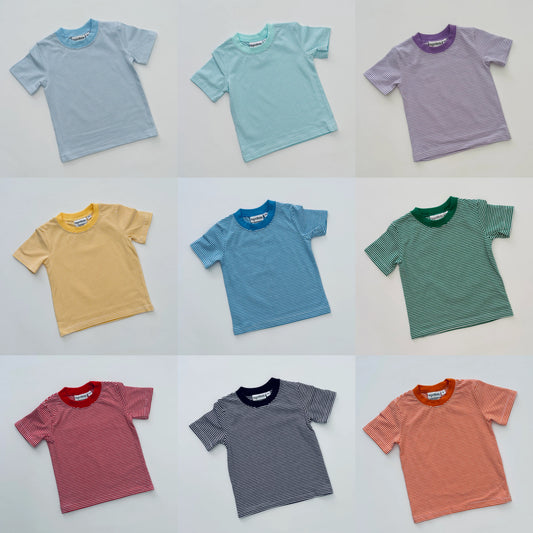 SUMMER STRIPE SHORT SLEEVE SHIRT