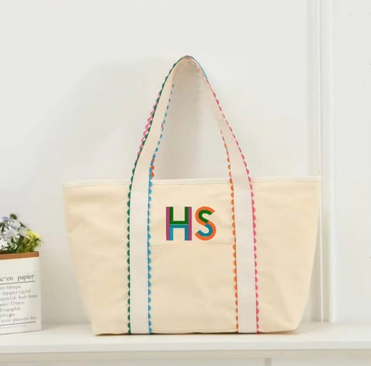 RICRAC CANVAS TOTE