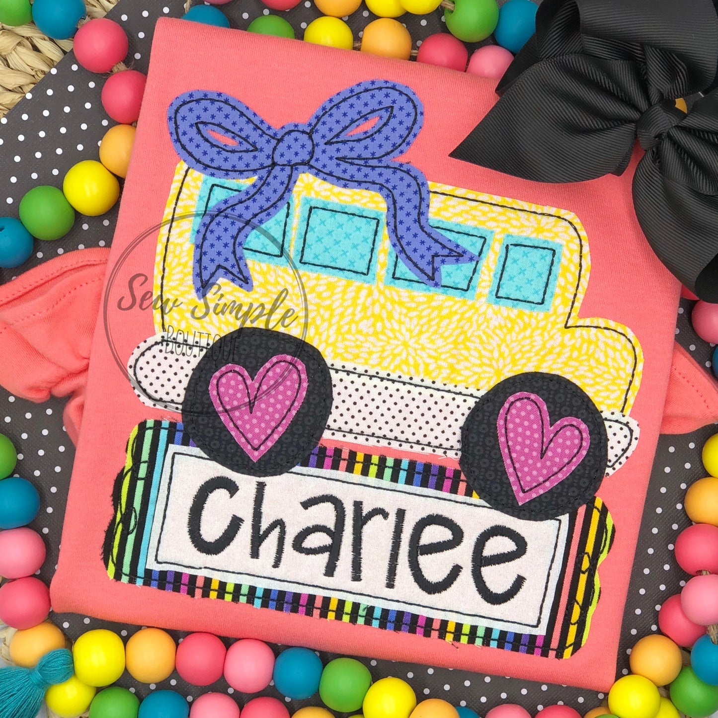 SCHOOL BUS #3 (WITH OR WITHOUT BOW)