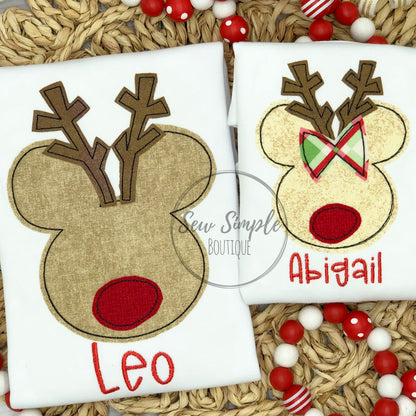 MOUSE REINDEER (GIRL & BOY)