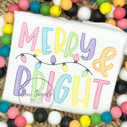 MERRY & BRIGHT SKETCH