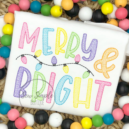 MERRY & BRIGHT SKETCH