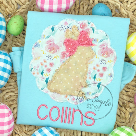 SCALLOP CIRCLE BUNNY