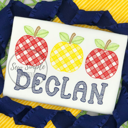 GINGHAM APPLE TRIO