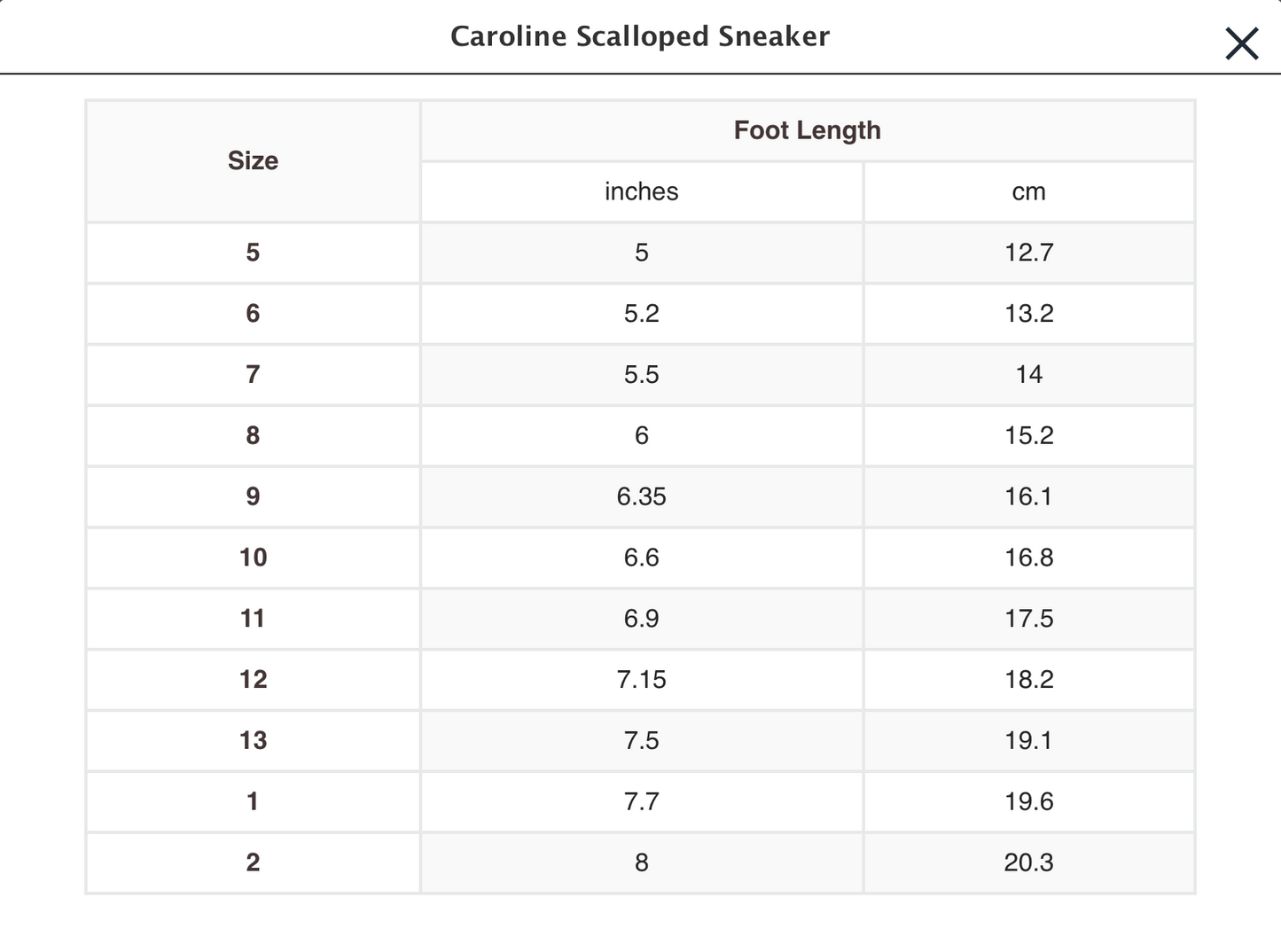 CAROLINE SCALLOP SNEAKER (TODDLER/KID)